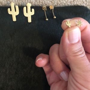 3 pairs of Madewell earrings